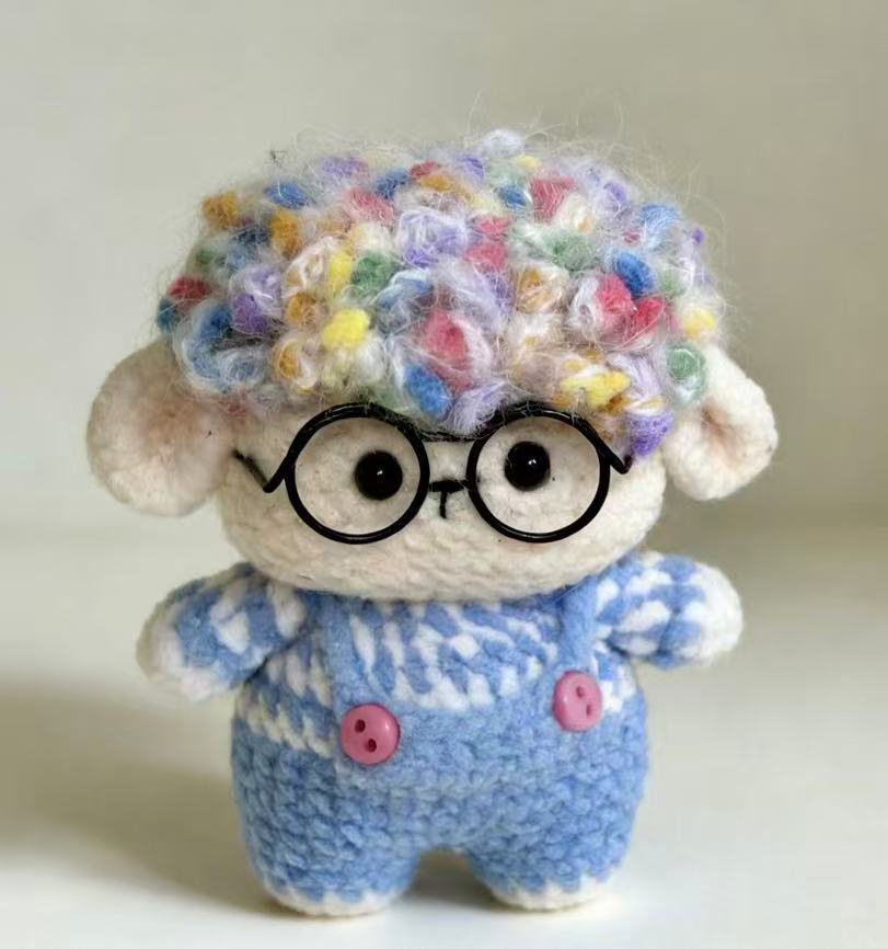 Schaf mit Brille